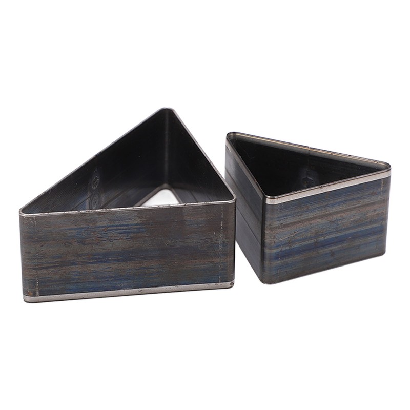 2PCS Triangle Leather Cutter Alloy Steel Hollow Punch Cutter Set