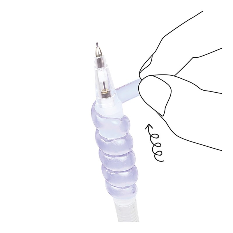 Kutsuwa Grip Punyu Spiral Sheer Blue RB033SB