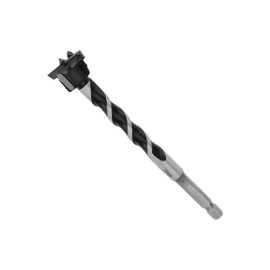 Briny River 25mm Forstner Wood Boring Drill Bit Hole Hinge Cutter 7mm Hex Shank 129mm Length Extra Long Drill Bits