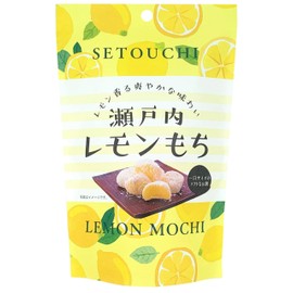 Mochi Japanese Rice Cakes, Setouchi Lemon, 130g, Soft Chewy Wagashi Sweets Estala