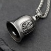 Leaf Motorcycle Ride Bell, Stainless Steel Bell Biker Accessory,Guard Riding