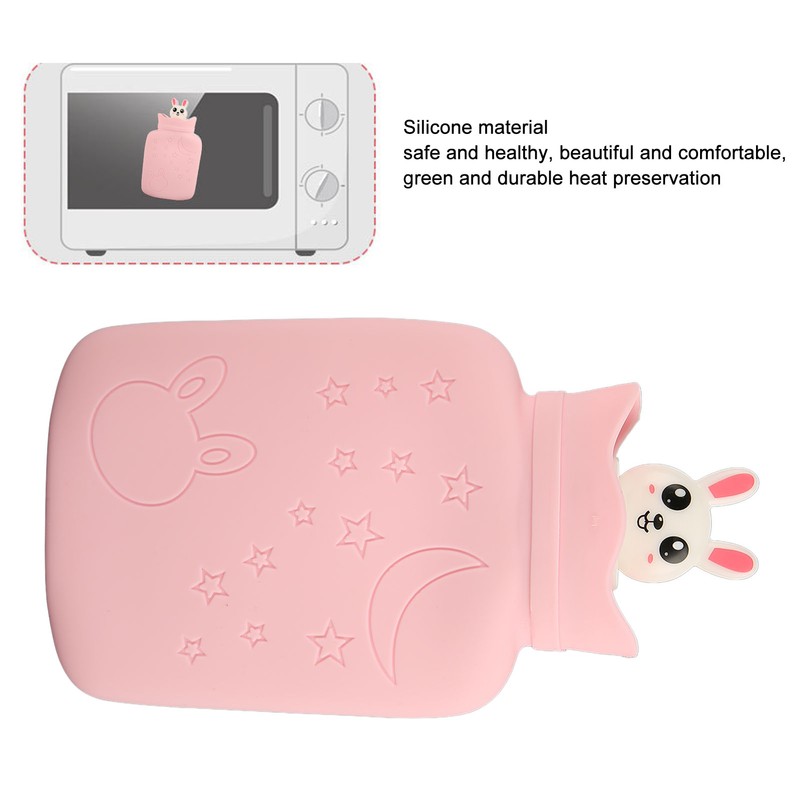 Hot Water Bottle Microwave Heating Explosion Proof Leak Proof Portable