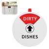 Dishwasher Magnet Clean Dirty Sign Indicator Acrylic Dishwasher Sign Universal