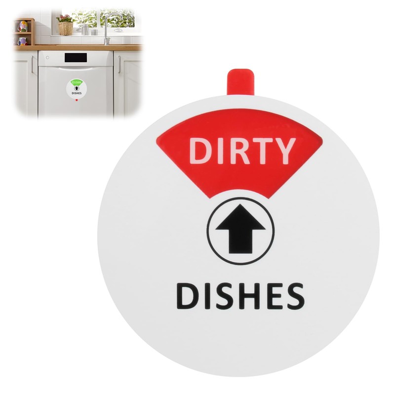 Dishwasher Magnet Clean Dirty Sign Indicator Acrylic Dishwasher Sign Universal