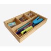 Bamboo Wooden Drawer Organiser Divider – Space Saving Multifunctional Draw