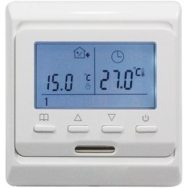 Thermostat Digital Room Thermostat Floor Heating Thermostats LCD Display Touch Screen Flush-Mounted 3A/230V
