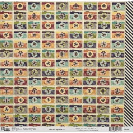 Jillibean Soup 12" x 12" Scrapbook Paper - Jillibean Soup - Double Sided Singles - Your Choice - Spicy Social Soup - Bite Size Bits