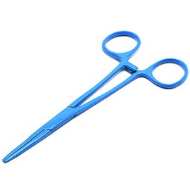 AAProTools Sky Blue Color Mosquito Locking Hemostat Forceps Straight 5" Ideal for All Types of Hobby and First Aid Kit