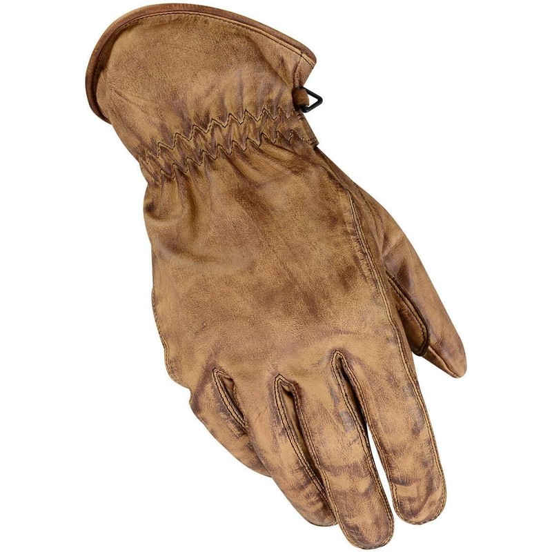 BOSmoto Classic Motorcycle Gloves for Men, Genuine Leather & Reinforced