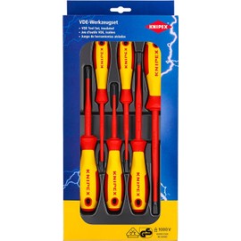 Knipex VDE Screwdriver Set Slotted / Phillips® (self-service card/blister) 00 20 12 V02