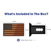 2 Inch Trailer Hitch Cover with American Flag, Heavy Metal