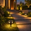 12-LED Solar Ground Lights for Outdoor Landscaping – IP65 Waterproof