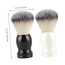 FRCOLOR 4pcs Professional Shaving Brush Soft Bristles for Gentle Beard Care and Shaving for Home and Barber Use and Design