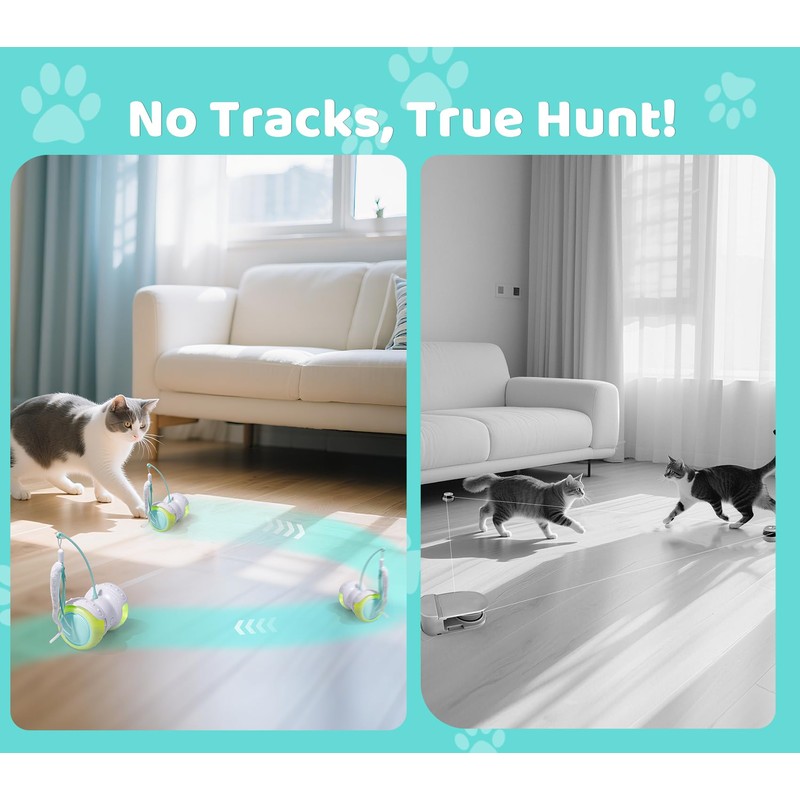 ZeLing HTL Remote Control Cat Toy with Auto Mode -