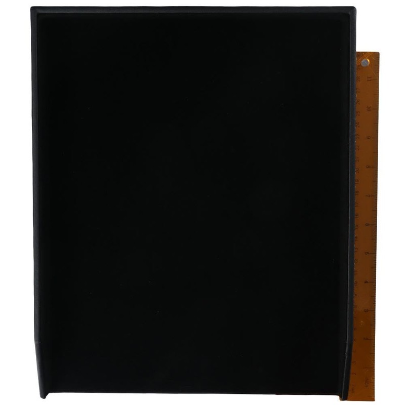 Risedot Black Leather Letter Tray Desk Organizer Document Holder Perfect