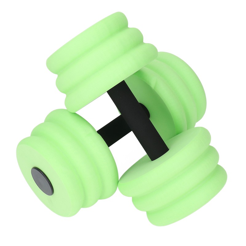 2pcs Floating Dumbbell EVA Thread Design Aquatic Exercise Dumbbell for