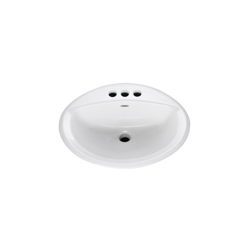 American Standard 0476.928.020 Aqualon Self-Rimming Countertop Lavatory Sink with 4-Inch