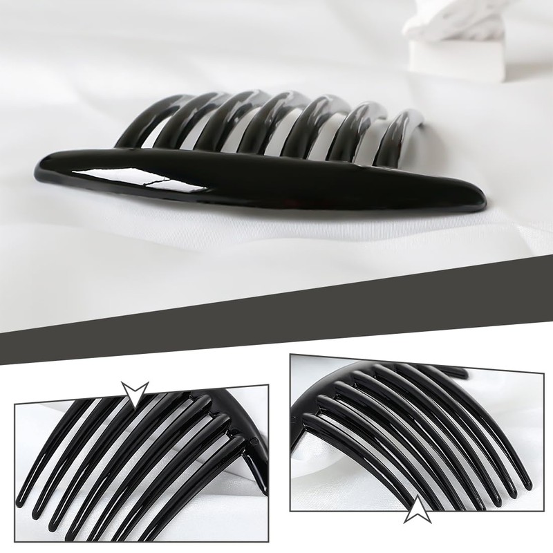 4 Stück Haarspange Kämme Seitenkämme Steckkamm Acryl Seitenkamm Einsteckkamm Frauen