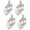 sourcing map Set of 4 Swivel Castors 1.5 Inch Nylon
