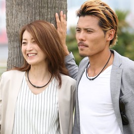 Colantotte TAO Necklace, RAFFI (Raffy) Black x Black, M, 16.9 inches (43 cm)