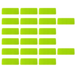 20PCS Car Safety Reflective Stickers, Waterproof Warning Reflective Tape, Night Visibility Reflective Strips for Trailers, Motorcycles, Bicycles, Cars, Helmets, 3.14 x 1.14 Inch (Green)