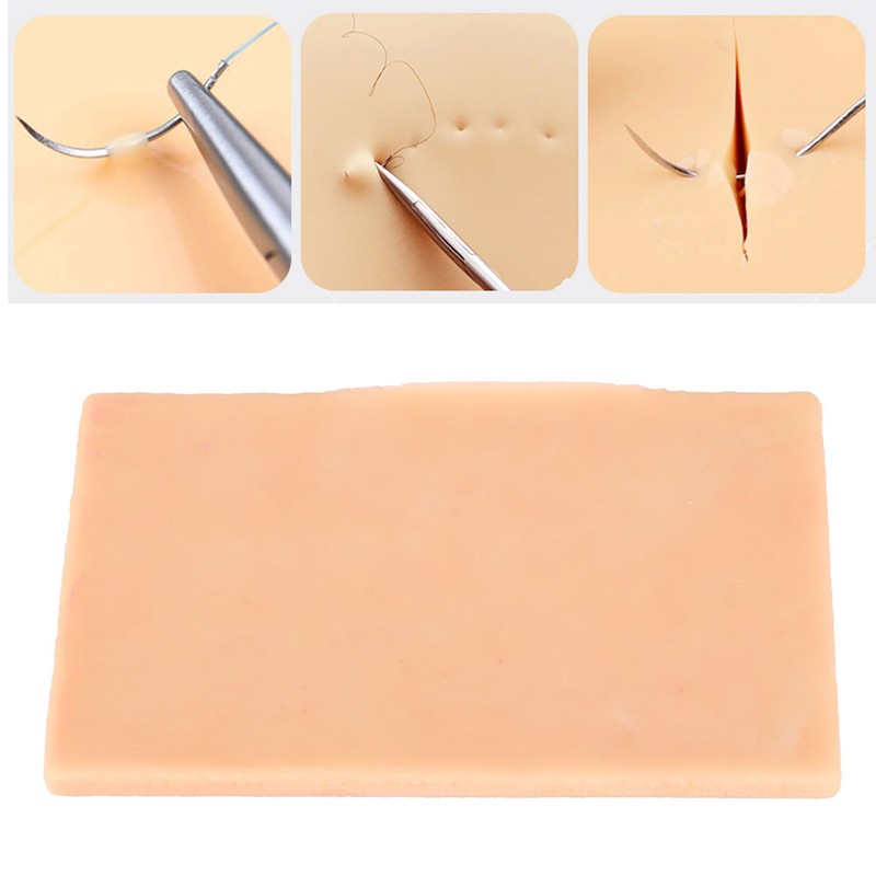 Silicone Skin Suture Training Pad Trauma Suture Pad Model for