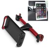 Car Headrest Mount 360° Rotating Tablet Phone Holder Backseat BracketRed