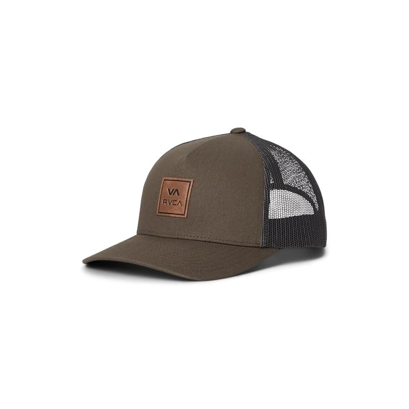 RVCA Men's Trucker, Structured Hat with Stretch Mesh Back, Adjustable