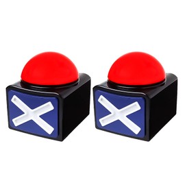 KiViRap Game Buzzer with Sound - Game Show Light Up Quiz Got Talent Family Feud Buzzer (2 Pack)