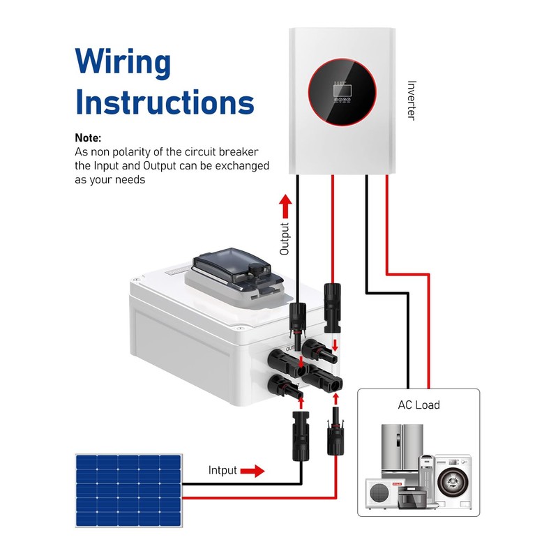 DIHOOL Outdoor Circuit Breaker Box, 30 Amp PV Solar Disconnect