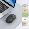 TECKNET Bluetooth Wireless Mouse, 3 Modes (BT 5.0/3.0+2.4Ghz) Wireless Portable