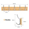 Anjuer Coat Hanger Rack 5 Hooks Heavy Duty Clothes Hat
