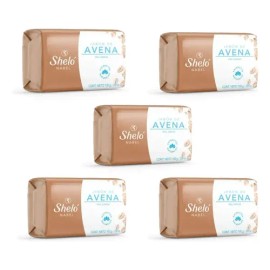 Jabón De Avena Limpieza A Base De Extractos Naturales 5 Pzs.