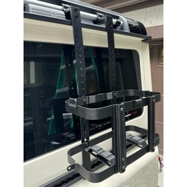 DVA Mechanics Heavy-Duty Steel Jerry Gas Can Holder with Mounting Brackets – Fits 5 Gallon / 20 Liter Cans – Secure Fuel Container Mount for Vehicles, Off-Roading, and Overlanding Adventures