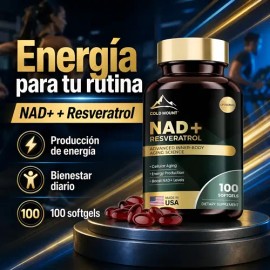 Suplemento Nad Resveratrol 100 Cápsulas Bienestar                                                                                                     