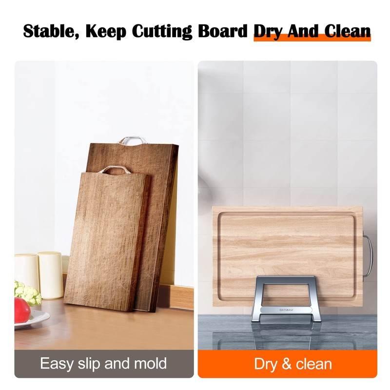 Xuenair Cutting Board Rack, Auto Width Adjustable Holder Stand for