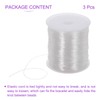 DMiotech 3 Roll Elastic String for Bracelets,0.8mm Stretch Bead Cord