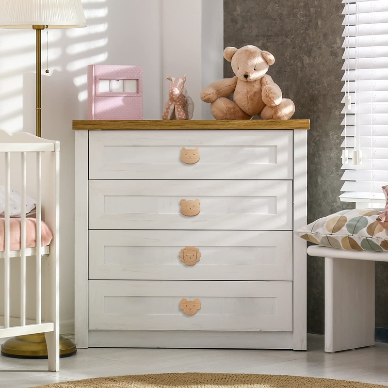 Qunclay, Pomelli decorativi in legno a forma di animale per
