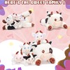 IKASA Mommy Cow Stuffed Animal Mom and Baby Plush, 15"
