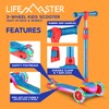 Lifemaster 3-Wheel Kids Scooter with Multi-Color Lights on Deck &