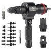JIOGOWISE 2-in-1 Design Cordless Rivet Gun Adapter and Rivet Nut
