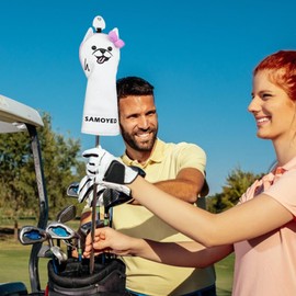 Golf Club Head Covers | Golf Head Golf Covers - Golf Headcovers Set, Club Head Covers with Soft Lining, Dog Shape Golf Driver