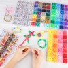 Pizooro 5 Boxes Pony Beads Bracelet Making Kit,3700 Pcs Kandi