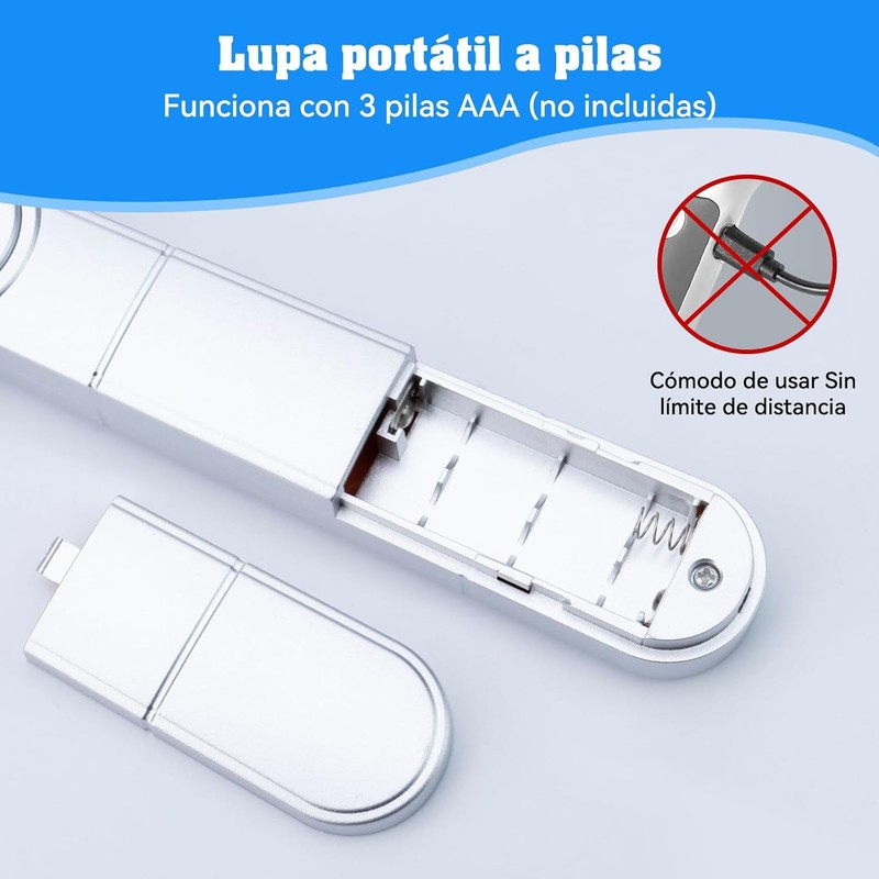 Lupa con Luz LED 5X XT-F9 de NKMSAGE – Gran
