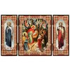 Needzo Nativity of Christ Triptych Icon Christmas Decoration Gift, Gold