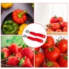 4pcs Tomato Corer Core Tools, Stainless Steel Strawberry Huller Fruit