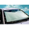 25 inch Large Fit Retractable Shade Auto Windshield Sunshade Silver