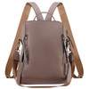 HAWEE Women's Backpack Soft PU Leather School Backpack Anti-Theft Daypack