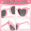 SelfTek Occhiali Da Sole A Forma Di Cuore, 10 Pezzi,