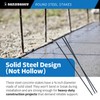 Sandbaggy 72" Round Steel Concrete Form Stakes with Nail Holes